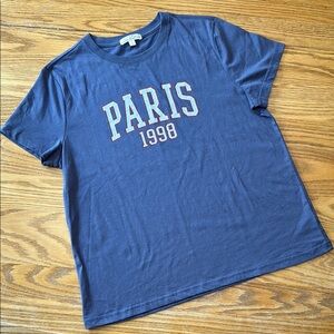Nine Britton Blue Short Sleeve Paris Tee